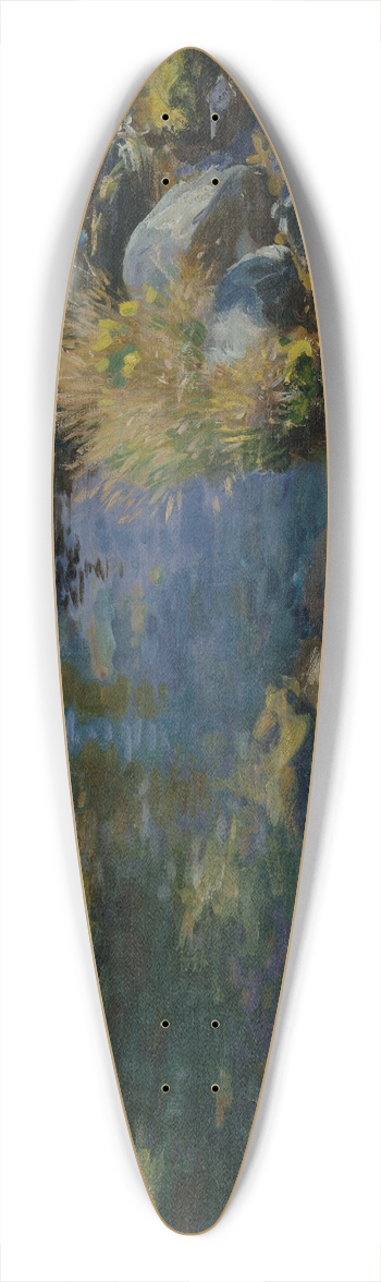 John Singer Sargent - Alpine Pool 39.3 inch art pintail longboard deck