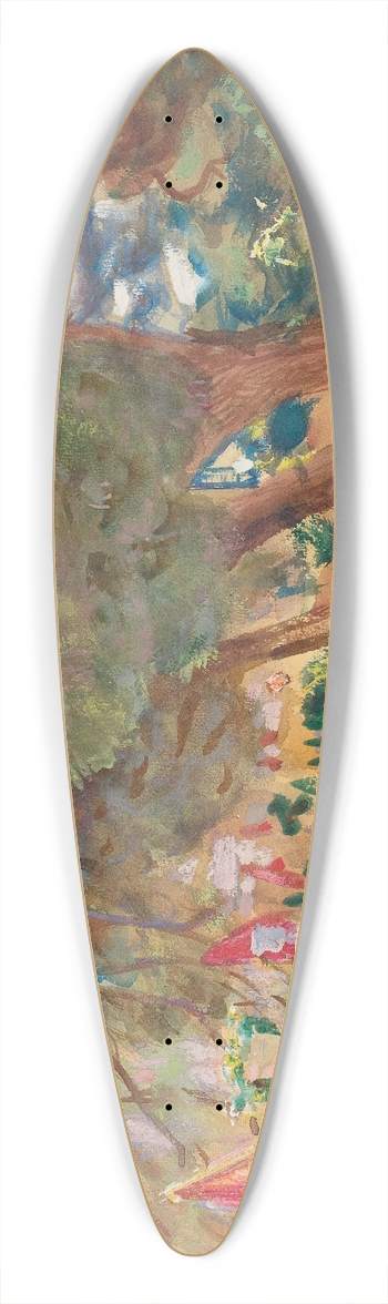 John Singer Sargent - A War Memorial 39.3 inch art pintail longboard deck