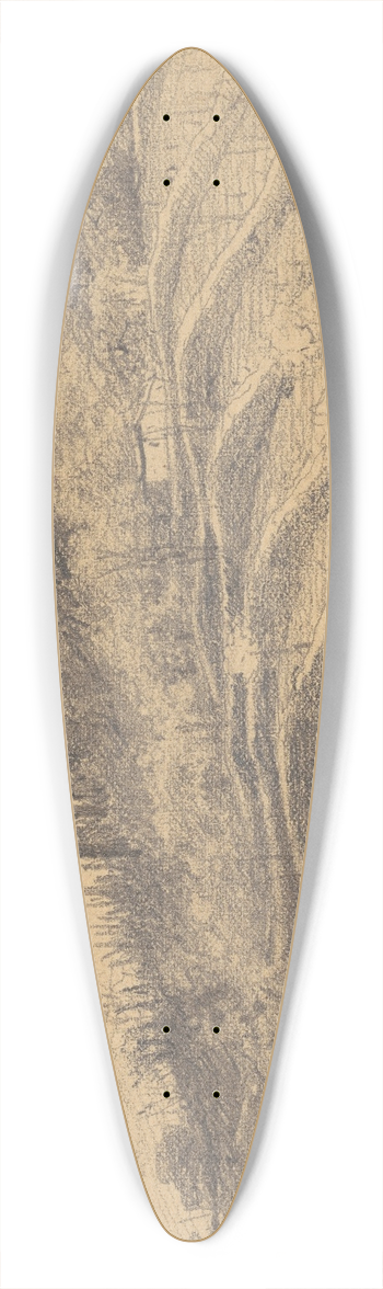 John Singer Sargent - Bellosguardo, Florence 39.3 inch art pintail longboard deck