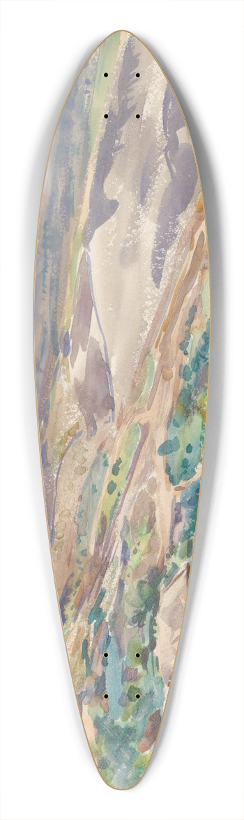 John Singer Sargent - In Sicily 39.3 inch art pintail longboard deck