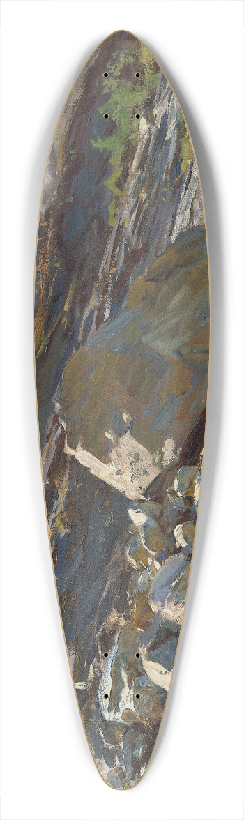 John Singer Sargent - Simplon Pass 39.3 inch art pintail longboard deck