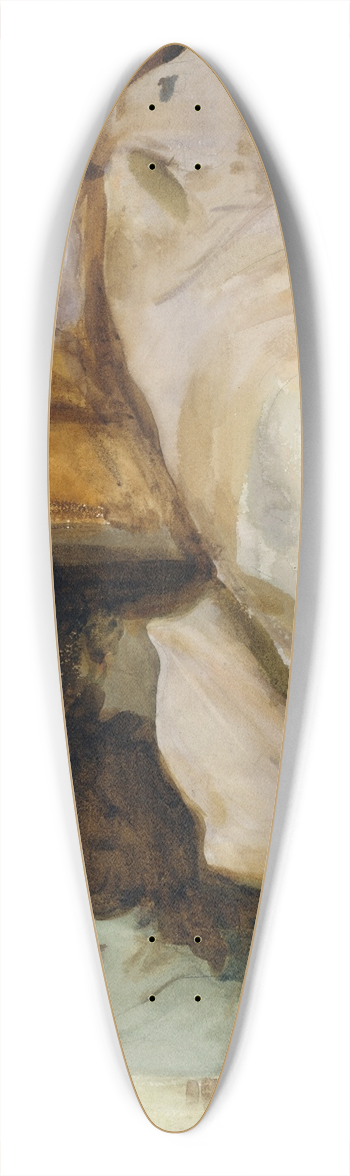 John Singer Sargent - Three Oxen 39.3 inch art pintail longboard deck