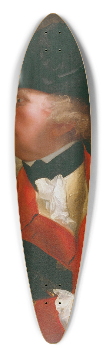 John Singleton Copley - Colonel George Lewis 39.3 inch art pintail longboard deck