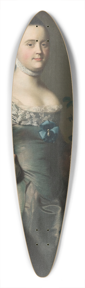John Singleton Copley - Hannah Loring 39.3 inch art pintail longboard deck