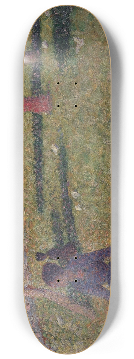 Georges Seurat - tude pour La Grande Jatte (Study for La Grande Jatte) 8.25 inch art skate deck