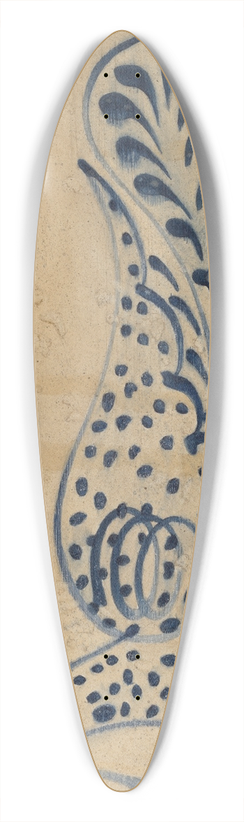John Tarantino - Crock 39.3 inch art pintail longboard deck