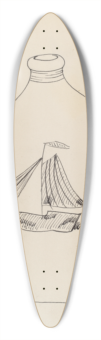 John Tarantino - Flask 39.3 inch art pintail longboard deck
