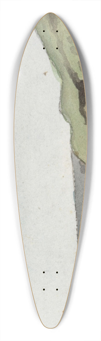 John Thomas Serres - The Ram Head 39.3 inch art pintail longboard deck