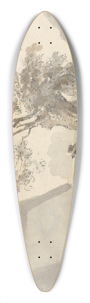 John Thomas Smith - Man Beside a Stile 39.3 inch art pintail longboard deck