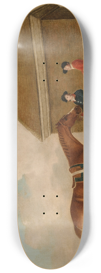 George Stubbs - Eclipse at Newmarket with a groom and jockey 8.25 inch art skate deck