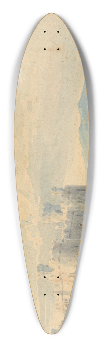 John Varley - Castle 39.3 inch art pintail longboard deck