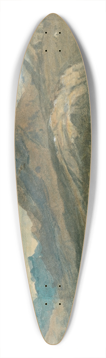 John Varley - Llyn Dinas, North Wales 39.3 inch art pintail longboard deck