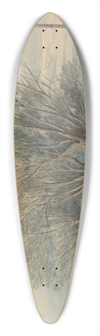 John Varley - Vauxhall Bridge 39.3 inch art pintail longboard deck
