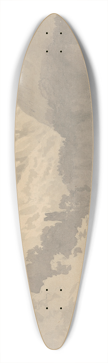 John Warwick Smith - Alpine Scene 39.3 inch art pintail longboard deck