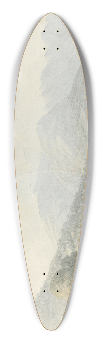John Webber - Borgo da Vico, Como 39.3 inch art pintail longboard deck