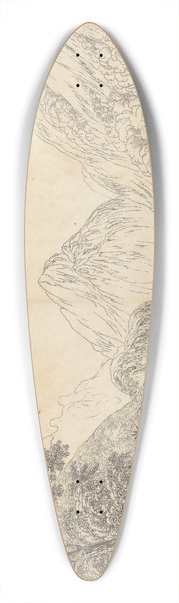 John Webber - View in Oheitepeha Bay, Otaheite 39.3 inch art pintail longboard deck