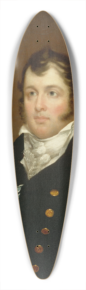 John Wesley Jarvis - Commodore Oliver Hazard Perry 39.3 inch art pintail longboard deck