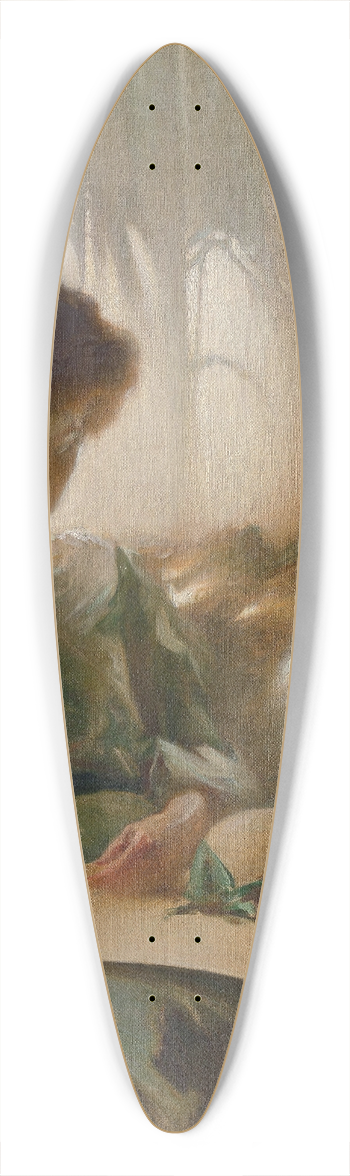 John White Alexander - The Ring 39.3 inch art pintail longboard deck