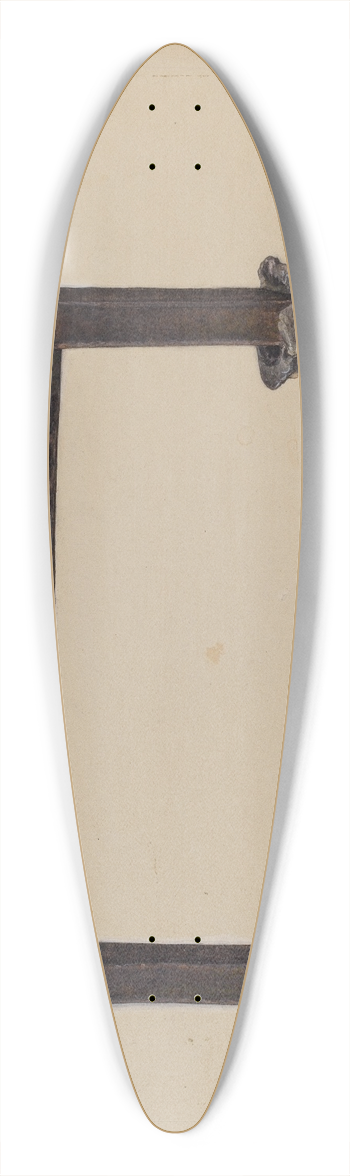 John Wilkes - Foot Scraper 39.3 inch art pintail longboard deck