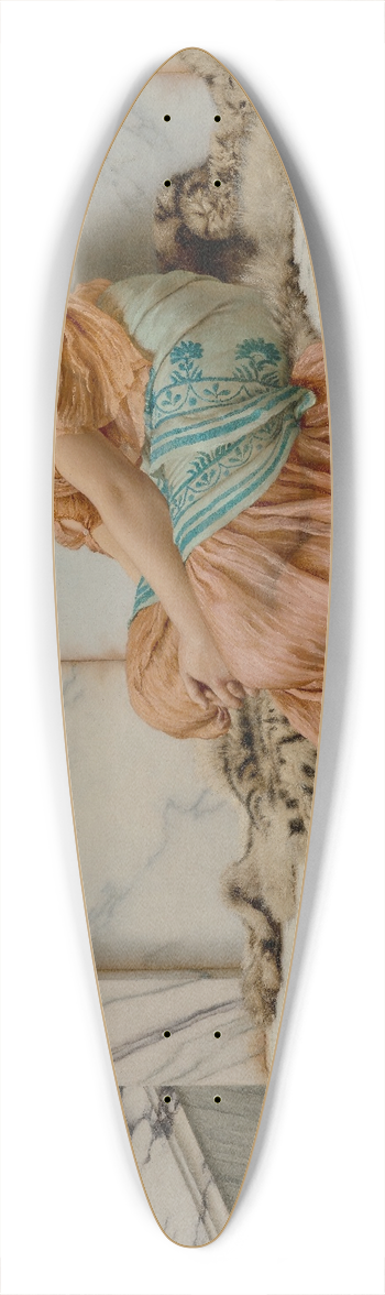 John William Godward - Reverie 39.3 inch art pintail longboard deck