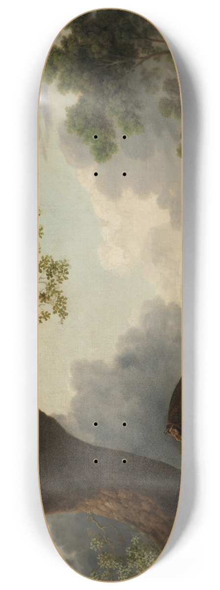George Stubbs - The Third Duke of Dorsets Hunter with a Groom and a Dog 8.25 inch art skate deck