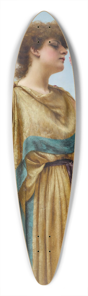 John William Godward - The Fragrant Rose 39.3 inch art pintail longboard deck