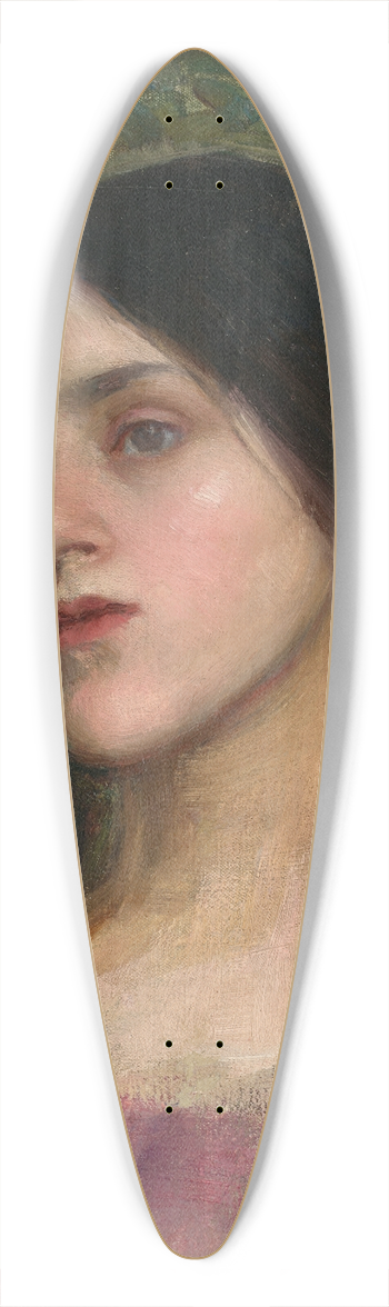 John William Waterhouse - The Rose Bower 39.3 inch art pintail longboard deck