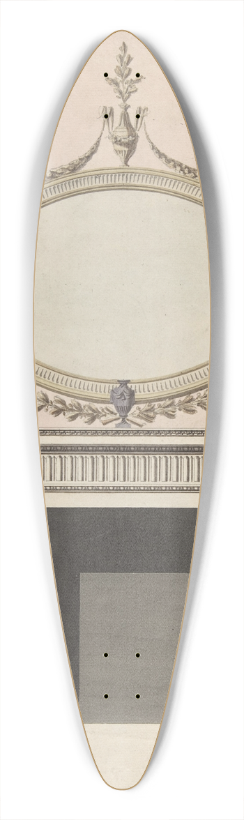 John Yenn - Design for a Chimneypiece 39.3 inch art pintail longboard deck