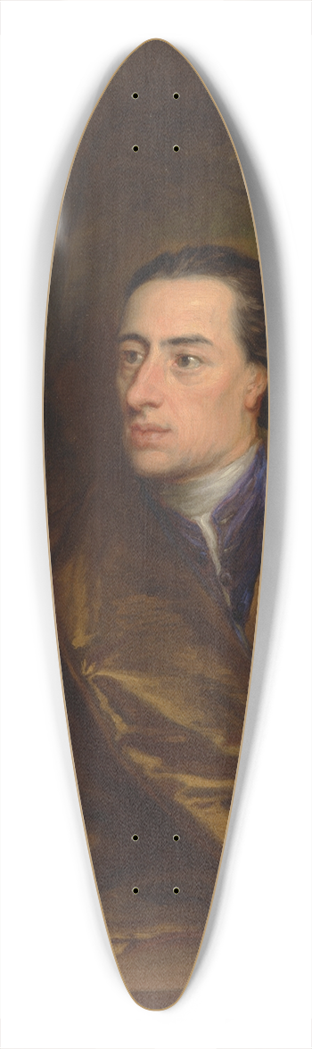 Jonathan Richardson the Elder - Alexander Pope 39.3 inch art pintail longboard deck
