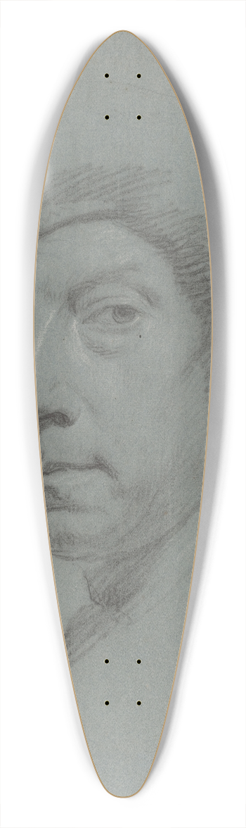 Jonathan Richardson the Elder - Self-Portrait Wearing a Turban 39.3 inch art pintail longboard deck