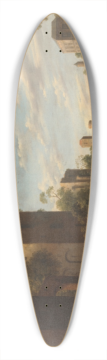 Joost Cornelisz Droochsloot - Housing the Poor 39.3 inch art pintail longboard deck