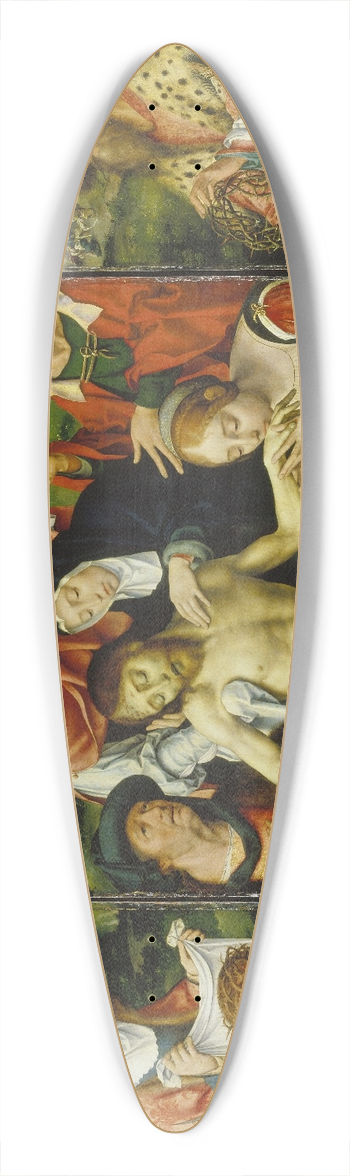 Joos Van Cleve - Tripytych with the Lamentation 39.3 inch art pintail longboard deck
