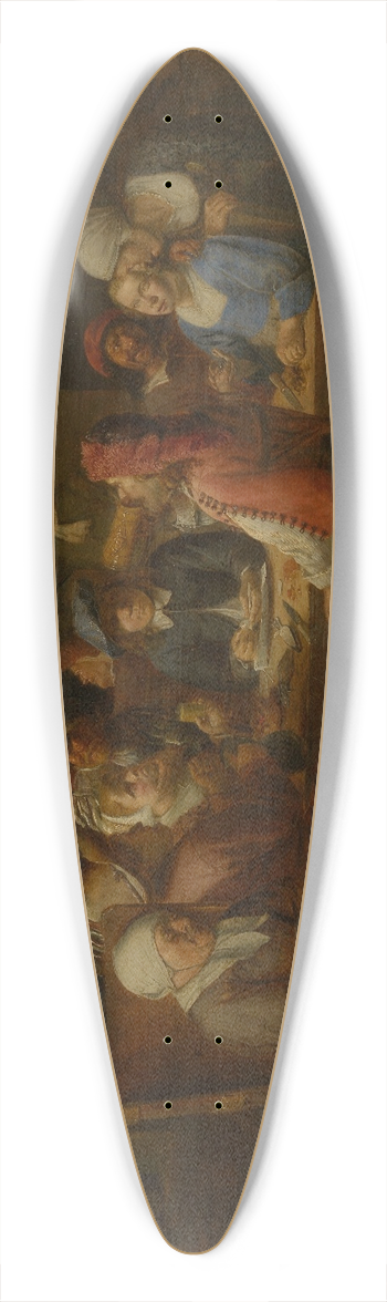 Joos van Craesbeeck - Tavern Scene 39.3 inch art pintail longboard deck