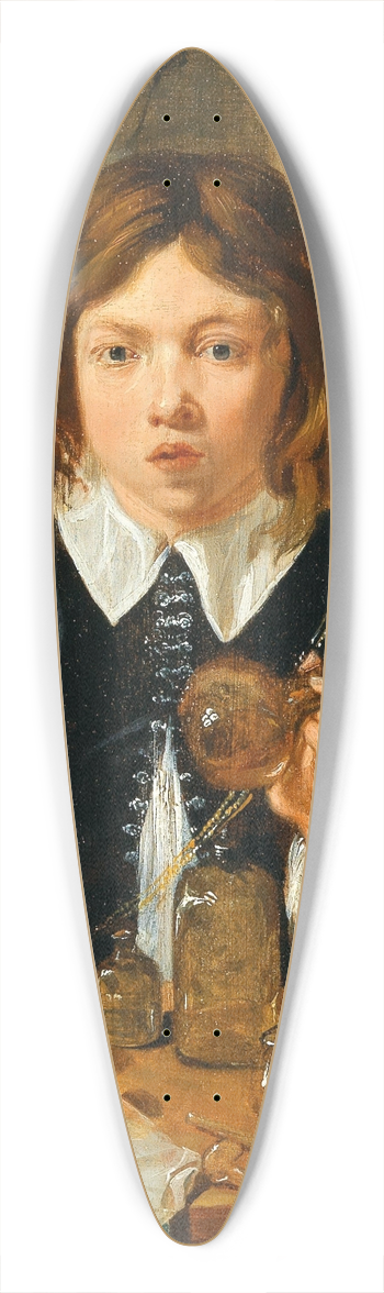 Joos van Craesbeeck - The Young Alchemist 39.3 inch art pintail longboard deck