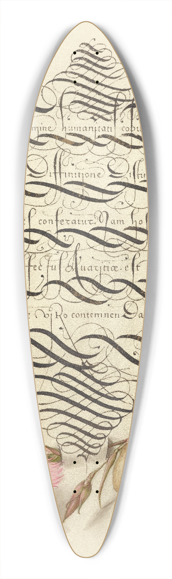 Joris Hoefnagel - Dianthus and Almond 39.3 inch art pintail longboard deck