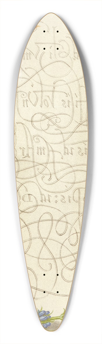 Joris Hoefnagel - Insect and Hyssop 39.3 inch art pintail longboard deck