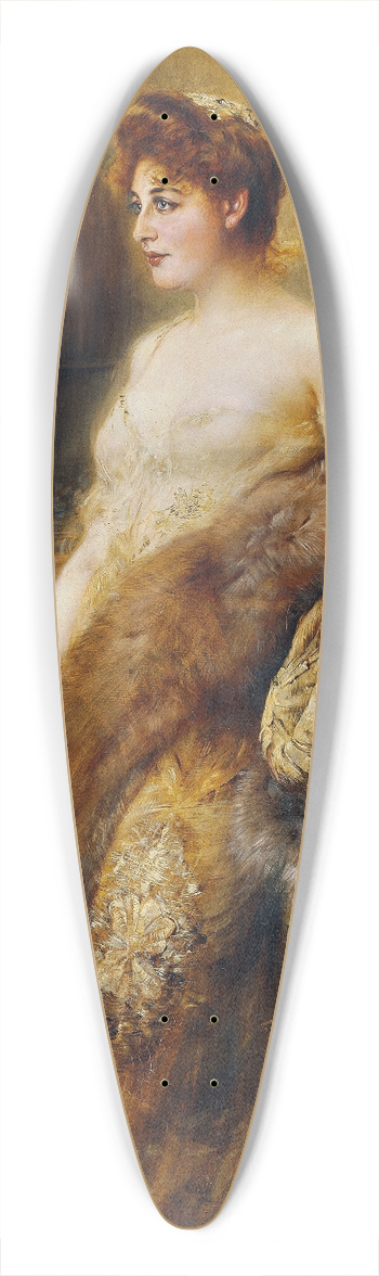 Josef Arpd Koppay - Ms. Bonn 39.3 inch art pintail longboard deck