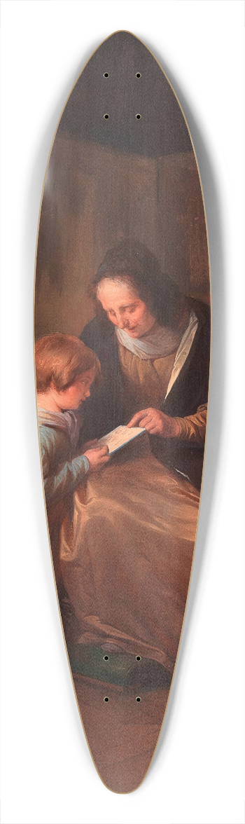 Josef Danhauser - Das A-B-C 39.3 inch art pintail longboard deck