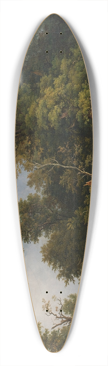 Josef Feid - Waldlandschaft 39.3 inch art pintail longboard deck