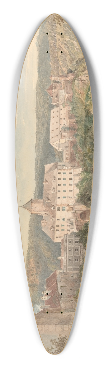 Josef Hger - Eichhorn Castle at Evening 39.3 inch art pintail longboard deck
