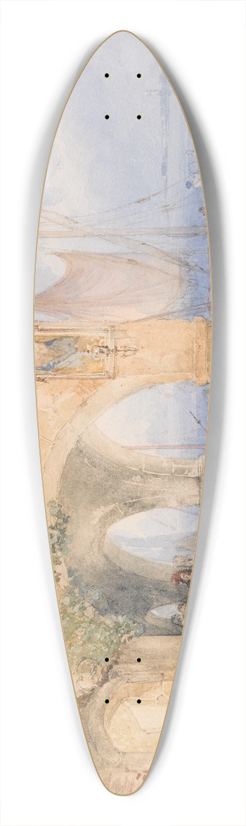 Josef Hger - Venice 39.3 inch art pintail longboard deck