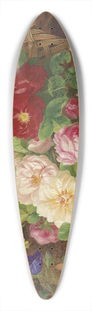 Josef Lauer - Rosenstck am Waldboden 39.3 inch art pintail longboard deck