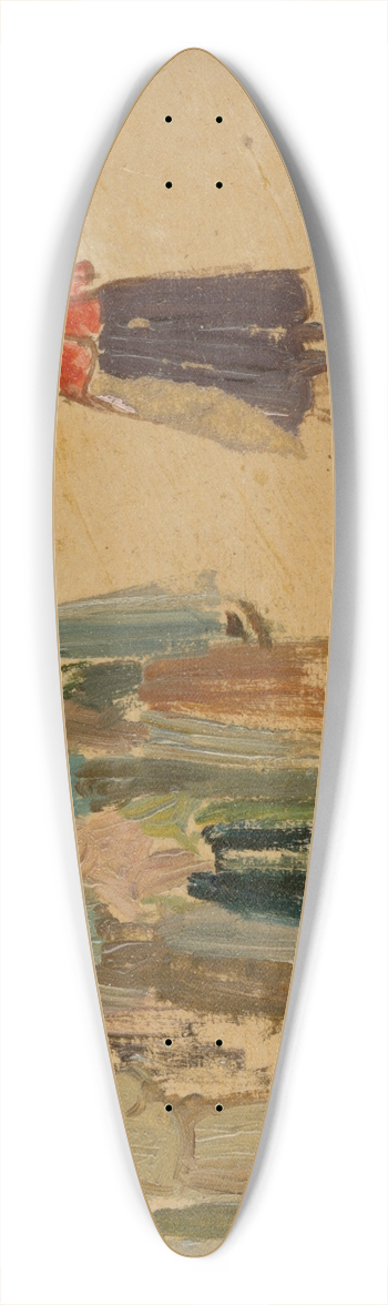 Josef Navrtil - Study of Slovak Types 39.3 inch art pintail longboard deck