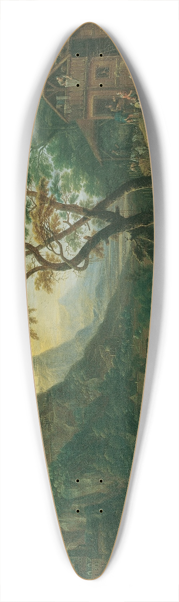 Josef Orient - Gebirgslandschaft 39.3 inch art pintail longboard deck