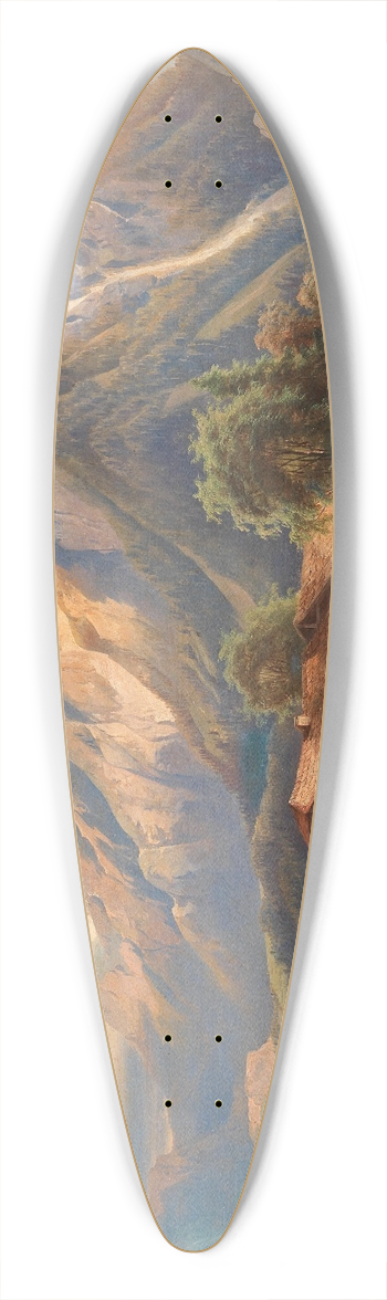 Josef Thoma - Mhle im Gebirge 39.3 inch art pintail longboard deck
