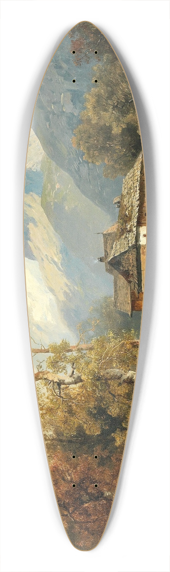 Josef Thoma - Tyrolean Scene 39.3 inch art pintail longboard deck