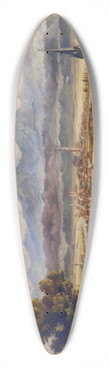 Josef Willroider - Blick auf Villach 39.3 inch art pintail longboard deck