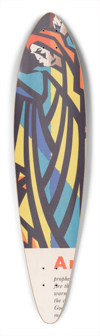 Joseph Binder - Amos 39.3 inch art pintail longboard deck