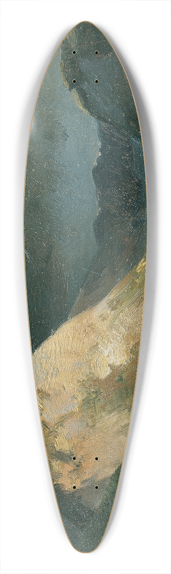 Joseph Brunner - Wocheiner See 39.3 inch art pintail longboard deck