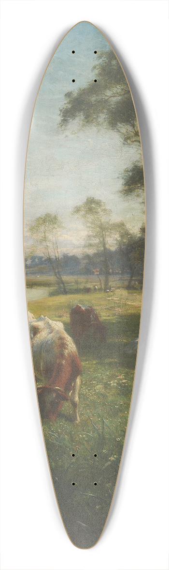 Joseph Farquharson - Cattle Grazing 39.3 inch art pintail longboard deck